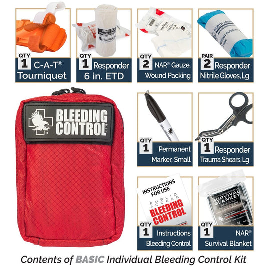 Public Access Individual Bleeding Control Kit – Nylon